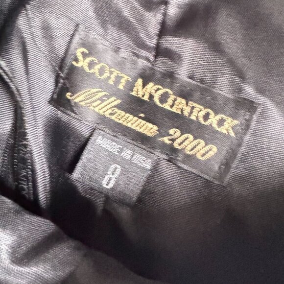 Vintage Scott McClintock Iridescent Blue Maxi Prom Skirt NEW 8/Small - Picture 7 of 7